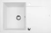 Zlewozmywaki - Brenor Granitowy Zlewozmywak ESTEIN 1KO biały estein1kobi - miniaturka - grafika 1