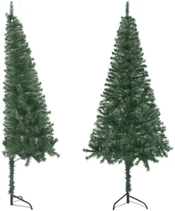 vidaXL Lumarko Sztuczna choinka narożna, zielona, 180 cm, PVC 329164 - Choinki - miniaturka - grafika 2