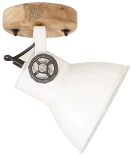 VidaXL Industrialne lampy na ścianę/sufit 2 szt., białe, 20x25 cm, E27 320519  VidaXL - Lampy sufitowe - miniaturka - grafika 5