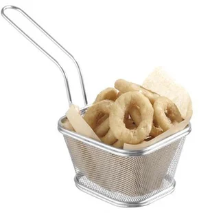 Hendi Koszyk do serwowania smażonych przekąsek czarny śr 130x110 mm 426050 426050 - Miski i półmiski - miniaturka - grafika 2