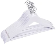 Wieszaki i stojaki - Wieszak drewniany RONDO komplet 30 szt biały W.RONDO.BIA.30.FSC - miniaturka - grafika 1