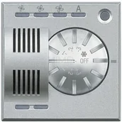 Systemy inteligentnych domów - Legrand Bticino AXOLUTE MYHOME - SONDA TEMP+WENTYL. Z REGUL. 2M Aluminium HC4692FAN HC4692FAN - miniaturka - grafika 1