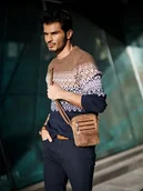 Torby męskie - Always Wild SKÓRZANA TORBA Z PASKIEM NA RAMIĘ SKÓRA NATURALNA HQ - miniaturka - grafika 1