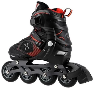 Nils Extreme NA9080 CZARNO/CZERWONE ROZM M (35-38) ŁYŻWOROLKI EXTREME - Rolki - miniaturka - grafika 6