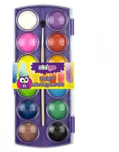 Pukka Pad Farby akwarelowe 12 Kol z Pedzelkiem - Przybory szkolne - miniaturka - grafika 2