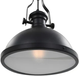vidaXL Lampa sufitowa, czarna, okrągła, E27 - Lampy pozostałe - miniaturka - grafika 5