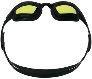 Aqua Sphere PHELPS Okularki pływackie NINJA Black Yellow Mirror - Pływanie - miniaturka - grafika 4