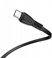 Kable USB - Hoco kabel Usb - Typ C Noah X40 1 metr płaski - miniaturka - grafika 1