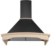 Okapy kuchenne - Toflesz Rustical Rodeo 90 Czarny Mat - miniaturka - grafika 1