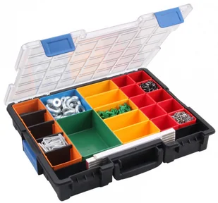 PARTNER B2B Prafesjonalna walizka na drobne elementy, 18 schowków 124252 - Pozostałe wyposażenie warsztatu - miniaturka - grafika 4