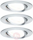 Oprawy, klosze i abażury - Paulmann Spot Nova 3 szt. okrągła, aluminiowa - miniaturka - grafika 1