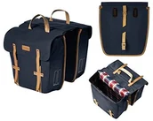 Sakwy rowerowe - Basil Portland SlimFit Double Bag torba na bagażnik, niebieski BAS17610 - miniaturka - grafika 1