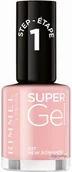 Lakiery do paznokci - Rimmel SUPER GEL - Żelowy lakier do paznokci - 12 ml - 021 - NEW ROMANTIC - miniaturka - grafika 1