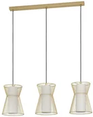 Lampy sufitowe - Eglo 99636 - Żyrandol na lince MASETA 3xE27/40W/230V gold - miniaturka - grafika 1
