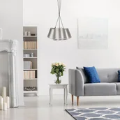 Lampy sufitowe - Euluna Lampa wisząca Rossa, 3-punktowa, srebrna - miniaturka - grafika 1