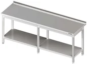 Stoły gastronomiczne - Stalgast Stół przyścienny z półką 2300x600x850 mm 980056230 - miniaturka - grafika 1