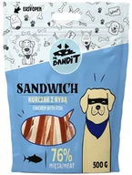Przysmaki dla psów - Mr. Bandit Mr Bandit Mr Bandit Sandwich Mięsne Paski Kurczak z Dorszem 500g MR-SANDWICH-500-01 - miniaturka - grafika 1