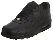 Sneakersy męskie - Nike Air Max 90 Leather męskie sneakersy - czarny - 49.5 EU - miniaturka - grafika 1