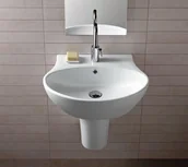 Umywalki - Hatria Nido 56x44,5 Y0TT - miniaturka - grafika 1