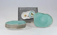 Talerze - Zestaw spodków 17 cm 6 szt STONE AGE Morski - miniaturka - grafika 1