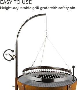 Blumfeldt Blumfeldt Fire Globe, misa paleniskowa z grillem, 60 cm średnicy, stal GDI11-Fireglobe - Paleniska ogrodowe - miniaturka - grafika 4