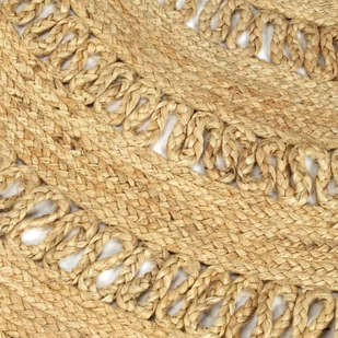 vidaXL Dywan ręcznie wypleciony z juty, 120 cm 133708 - Dywaniki łazienkowe - miniaturka - grafika 5