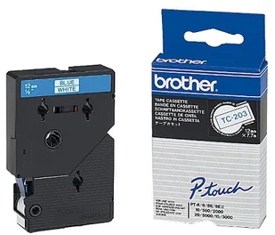 Brother TC203 do PT2000/5000 fol lam biała/Blue 12 - Papier do drukarek - miniaturka - grafika 2