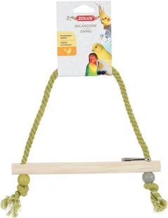 Zolux huśtawka z drewnianą żerdką, na sznurku, różne kolory Dostawa GRATIS od 99 zł + super okazje - Klatki i wyposażenie dla ptaków - miniaturka - grafika 2