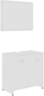 vidaXL vidaXL 3-częściowy zestaw mebli łazienkowych, biały, płyta wiórowa 8720286166178 - Meble łazienkowe - miniaturka - grafika 7