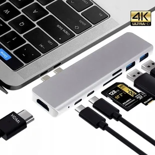 Adapter 7w1 Hub Usb-c Hdmi 4K Sd Macbook Pro / Air - Złącza, przejściówki, adaptery - miniaturka - grafika 19