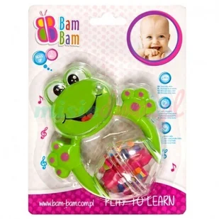 Bambam Grzechotka żaba BAM BAM - Grzechotki dla dzieci - miniaturka - grafika 2
