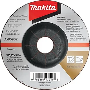 Makita tarcza ścierna Inox, 125 MM, 100 sztuk, a-80656 A-80656 - Tarcze do pił Makita tarcza ścierna Inox, 125 MM, 100 sztuk, a-80656 A-80656 - Tarcze do pił - miniaturka - grafika 1