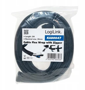 LogiLink Organizer kabli KAB0047 elastyczny, z suwakiem KKLKKUBI0170 [2513380] - Pozostałe akcesoria sieciowe - miniaturka - grafika 2