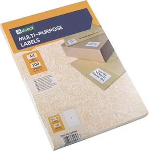 Etykieta samoprzylepna A4/100 arkuszy D.RECT - Szkolne artykuły papiernicze - miniaturka - grafika 2