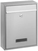 Skrzynki na listy - STANDERS Skrzynka na listy 35 x 26 x 8.3 cm srebrna A4 STANDERS - miniaturka - grafika 1