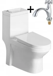 Domotechnika Kompakt WC z umywalką 36,5x78x72cm + deska soft-close, odpływ uniwersalny: pion lub poziom HYGIE SH/PB104 - Kompakty WC - miniaturka - grafika 2