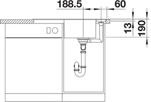 Blanco AXIA III 45 S 523187 biały - Zlewozmywaki - miniaturka - grafika 5
