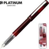 Pióra wieczne - Platinum Pióro wieczne Prefounte Crimson Red F w plastikowym opakowaniu na blistrze bordowe PLA-PPF800-22F - miniaturka - grafika 1