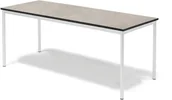 Meble do szkół i przedszkoli - AJ Produkty Stół SONITUS, 1800x800x720 mm, linoleum jasnoszary, biały - miniaturka - grafika 1