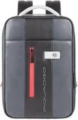 Plecaki - Piquadro Urban Business Plecak skórzana 38 cm przegroda na laptopa grey-black CA4841UB00-GRN - miniaturka - grafika 1