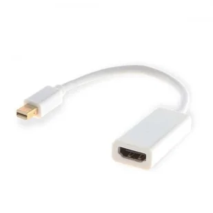 Savio Adapter cl-57 (Mini DisplayPort M - HDMI F; 0,10m; kolor biały) cl-57 - Adaptery i przejściówki - miniaturka - grafika 4