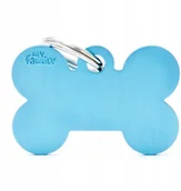 Odblaski i adresówki - My Family Basic Adresówka psa Kość Jasnoniebieska - miniaturka - grafika 1