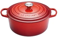 Brytfanny - Le Creuset Signature Brytfanna żeliwna okrągła wiśniowa średnica: 24 cm 21177240602430 - miniaturka - grafika 1