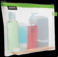 Kosmetyczki, organizery i kuferki - Leitz Podróżna kosmetyczka Leitz WOW, zielona 40140054 - miniaturka - grafika 1