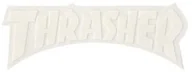 Dodatki do ubrań - THRASHER naklejka THRASHER LOGO DIE CUT STICKER White - miniaturka - grafika 1