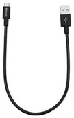 Kable USB - Verbatim Kabel Sync & Charge MicroUSB 30cm nerezová ocel 48866) Czarny - miniaturka - grafika 1