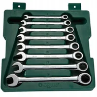 Klucze i nasadki - Sata 08008 klucze płasko oczkowe grzechotka 8 szt - miniaturka - grafika 1