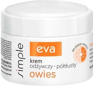 Pollena Eva Eva Simple Krem Odżywczy Półtłusty Z Owsem 50Ml - Kremy do twarzy - miniaturka - grafika 2