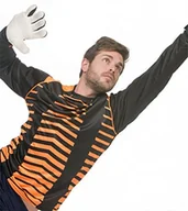 Koszulki sportowe męskie - Asioka Asioka 156/17 koszulka bramkarska, długie rękawy, uniseks, dla dorosłych, rozmiar XL, pomarańczowy/czarny 156/17 NARANJA/NEGRO XL - miniaturka - grafika 1