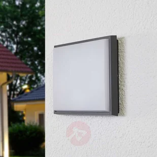 Lampenwelt.com Kwadratowa lampa sufitowa zewnętrzna LED Amra - Lampy ogrodowe - miniaturka - grafika 2